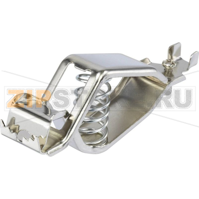 Щуп-зажим, тип: крокодил, серебристый, 18.2 мм, длина: 107 мм, 1 шт TRU Components 1365808 