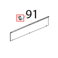 Staffa sup. porta SX Unox XBC 905