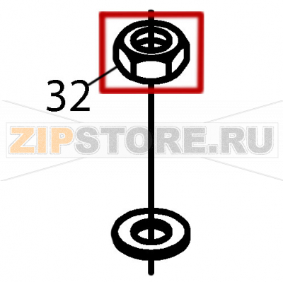 Hexagonal nut M-6 Fagor FI-2700I Hexagonal nut M-6 Fagor FI-2700IЗапчасть на деталировке под номером: 32Название запчасти Fagor на английском языке: Hexagonal nut M-6 FI-2700I.