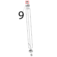 Boccola liscia perno porta chefft Unox XBC 615EG