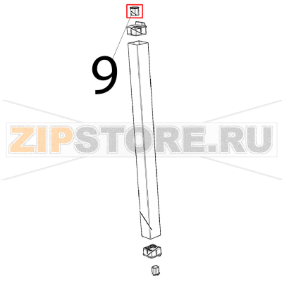 Boccola liscia perno porta chefft Unox XBC 615EG Boccola liscia perno porta chefft Unox XBC 615EGЗапчасть на деталировке под номером: 9