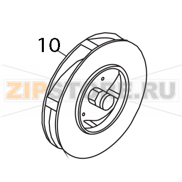 Girante elettropompa Elettrobar E51 Girante elettropompa Elettrobar E51Запчасть на деталировке под номером: 10