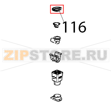 Anello fissaggio curva di scarico Unox XBC 615EG Anello fissaggio curva di scarico Unox XBC 615EGЗапчасть на деталировке под номером: 116