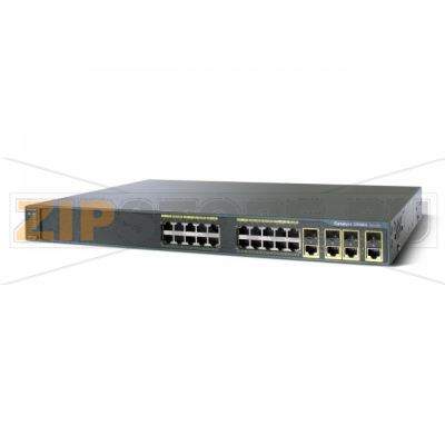 Коммутатор 24xGE, 4xGE/SFP, LAN Base Cisco WS-C2960G-24TC-L 