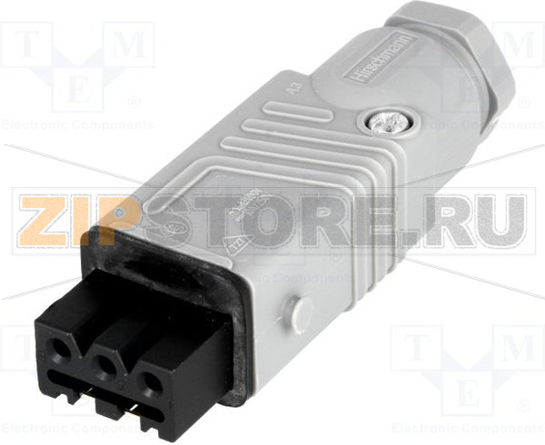 Разъем прямоугольный 16 А, IP54, 3 контакта Hirschmann STAK 3 N GREY 