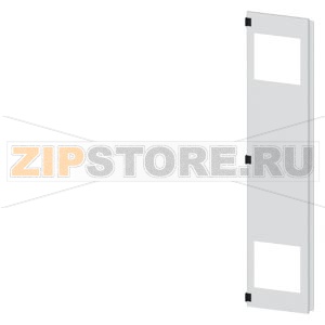 SIVACON, door half, left, with cutout for filter fan, with ventilation openings H: 2000 mm, W: 400 mm, RAL 7035, Protection class 1 Siemens 8MF1040-2UT25-3BA2 