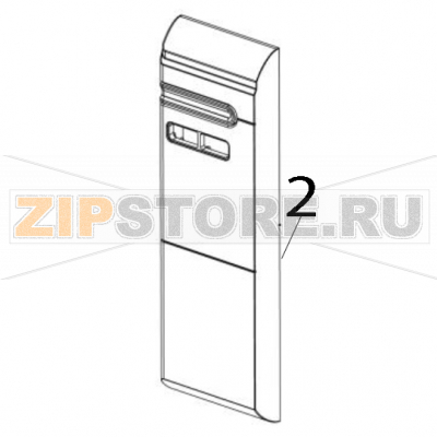 LED Front panel cover assembly TSC ML340 LED Front panel cover assembly TSC ML340Запчасть на деталировке под номером: 2