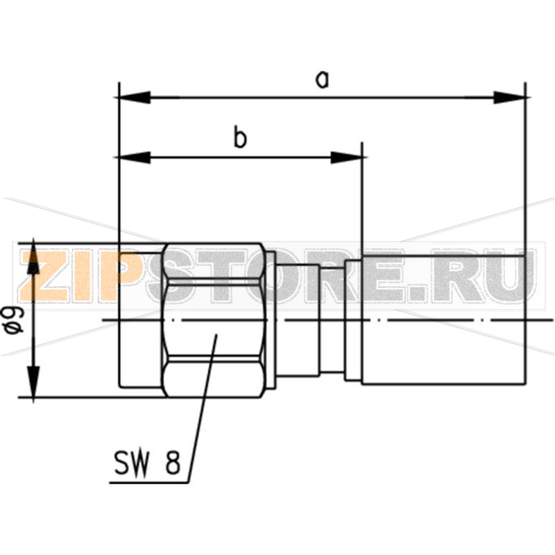 Разъем SMA, 50 Ом, 1 шт Telegärtner J01150A0618 