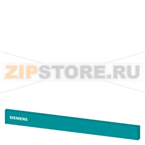 SIVACON, trim strip, W: 600 mm, above the door with Siemens logo, Petrol Siemens 8MF1060-2CD10 