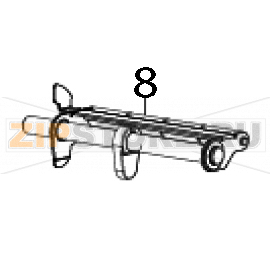 Media damper assembly TSC MX340P Media damper assembly TSC MX340PЗапчасть на деталировке под номером: 8