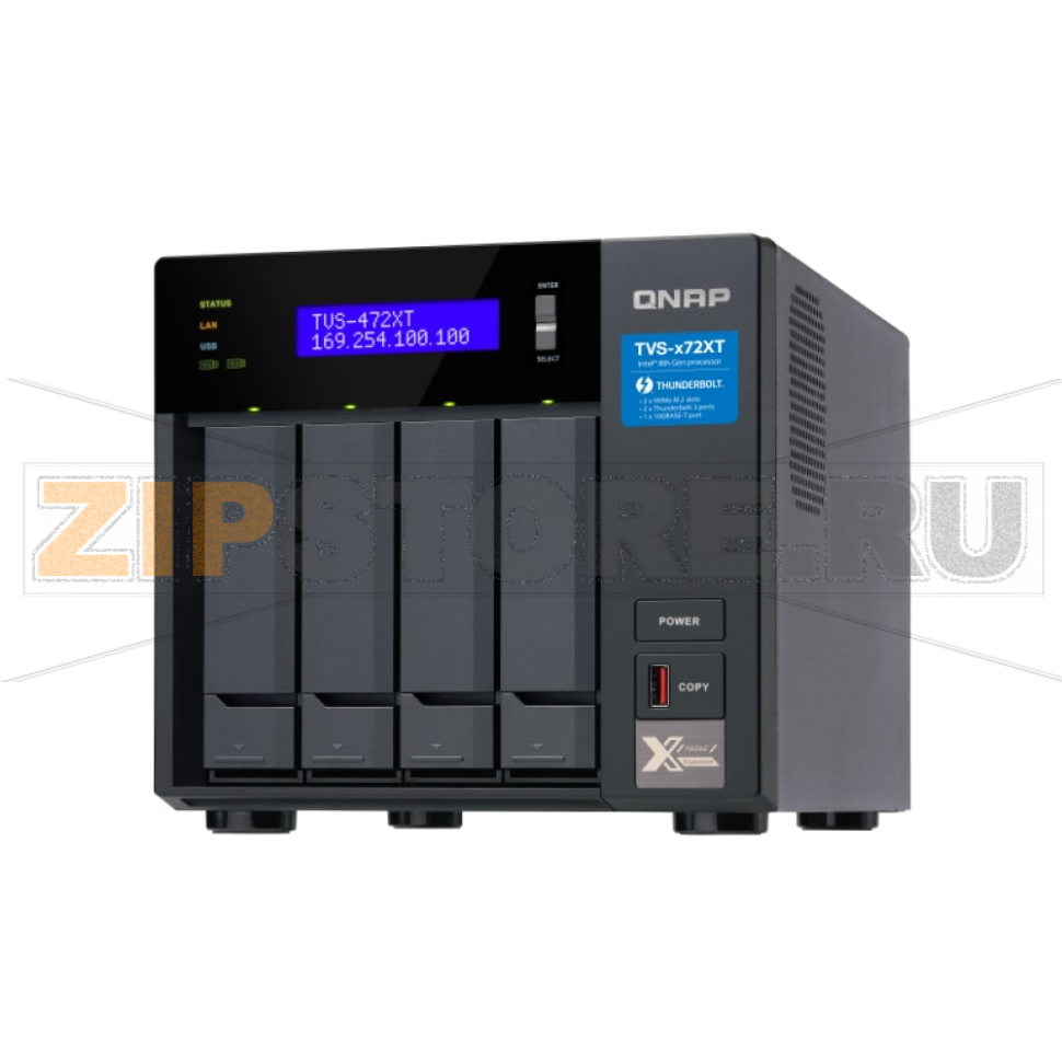 Накопитель сетевой QNAP TVS-472XT 
