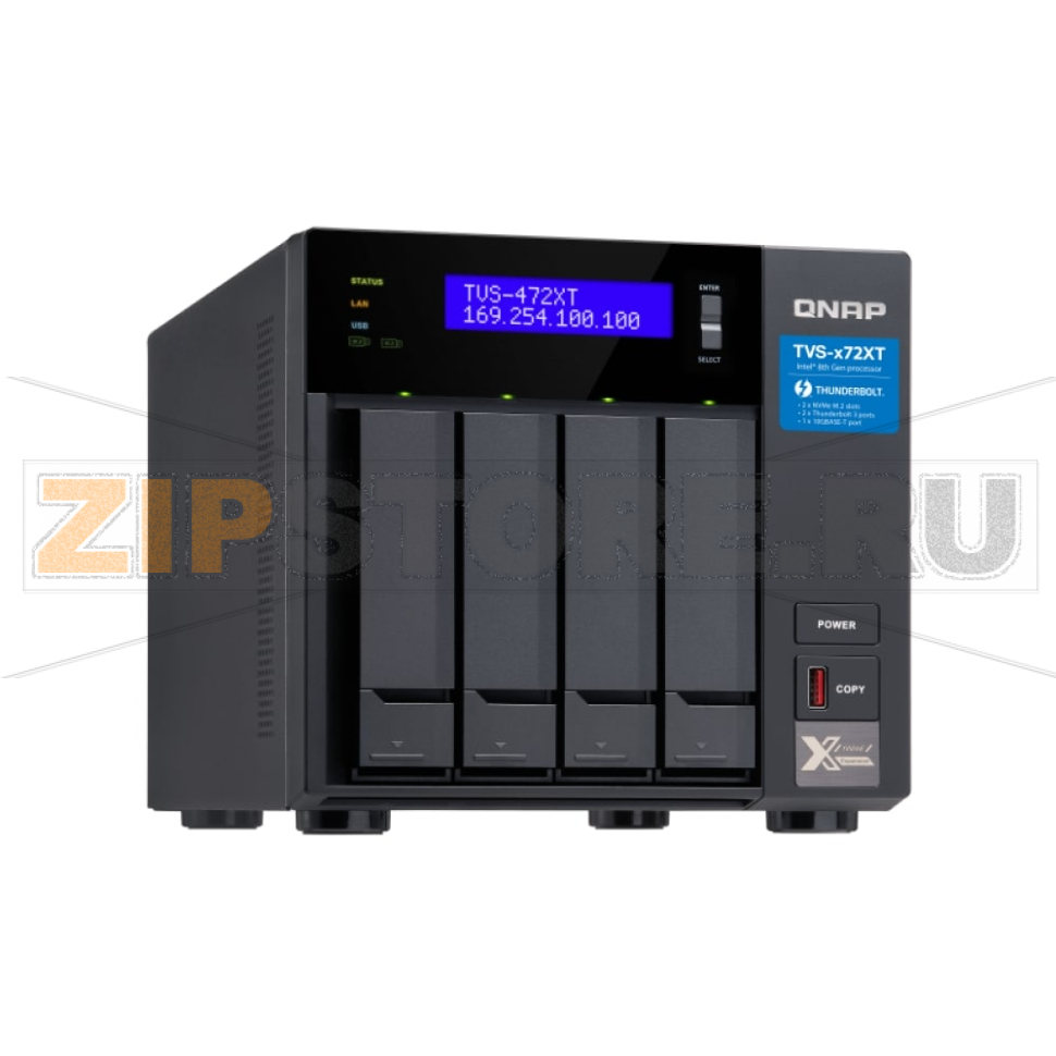 Накопитель сетевой QNAP TVS-472XT 