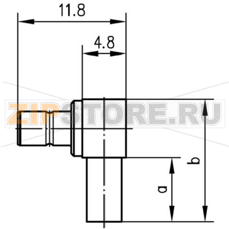 Разъем SMB, 50 Ом, 1 шт Telegärtner J01160A0531 