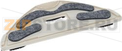 BRUSH PLATE COMBI WITH BRISTLES AND FELT 