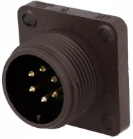 Разъем круглый 10 А, 50 В, IP67, 6 контактов Hirschmann CM 02 E 14S-6 P