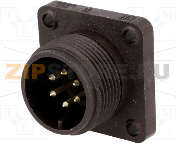 Разъем круглый 10 А, 50 В, IP67, 6 контактов Hirschmann CM 02 E 14S-6 P 