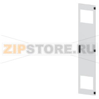 SIVACON, door, right, with cutout for filter fan, with ventilation openings H: 2200 mm, W: 400 mm, RAL 7035, Protection class 1 Siemens 8MF1240-2UT14-3BA2