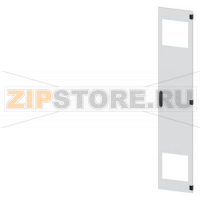 SIVACON, door, right, with cutout for filter fan, with ventilation openings H: 2200 mm, W: 400 mm, RAL 7035, Protection class 1 Siemens 8MF1240-2UT14-3BA2