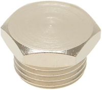 ЛАТУННАЯ КРЫШКА Ø 1/2"M НИКЕЛИРОВАННАЯ