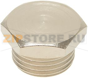 ЛАТУННАЯ КРЫШКА Ø 1/2&quot;M НИКЕЛИРОВАННАЯ 