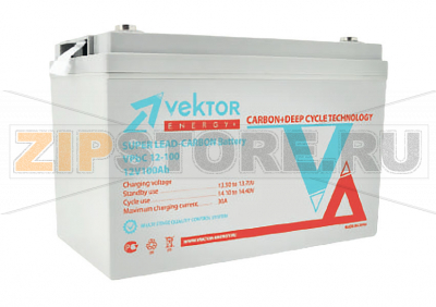 Vektor Energy Carbon VPbC 12-100 Аккумуляторы для циклического режима работы (АКБ) Carbon VPbC 12-100 Напряжение - 12 В; Емкость - 100 Ач; Габариты: длина 483 мм, ширина 170 мм, высота 241 мм, вес: 40 кг