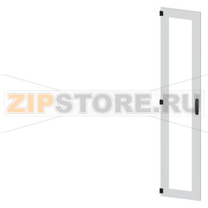 SIVACON, door, left, inspection window, IP55, H: 2200 mm, W: 450 mm, RAL 7035, Protection class 1 Siemens 8MF1270-2UT15-0BE2 