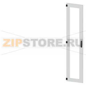 SIVACON, door, left, inspection window, IP55, H: 2200 mm, W: 450 mm, RAL 7035, Protection class 1 Siemens 8MF1270-2UT15-0BE2 
