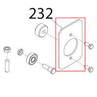 Piastrina carrello CE Sirman Palladio 350