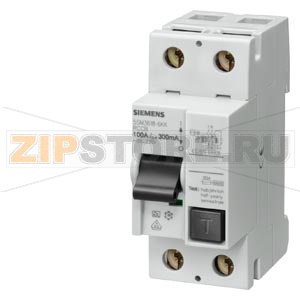 УСТРОЙСТВО ЗАЩИТНОГО ОТКЛЮЧЕНИЯ ТИП=А Iном.=125А 2-ПОЛЮСНОЕ Iодн.=300мА Uном.=230В АС ШИРИНА=2 МОД. УСТ.ГЛУБИНА=70 ММ Siemens 5SM3615-6KK 