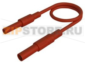 Провод тестовый 1 м, красный Hirschmann MAL S GG-B 100/2,5 RED 