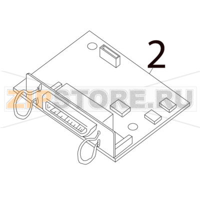EXPIO PC Board ass&#039;y Toshiba TEC SP40II EXPIO PC Board ass'y Toshiba TEC SP40IIЗапчасть на деталировке под номером: 2
