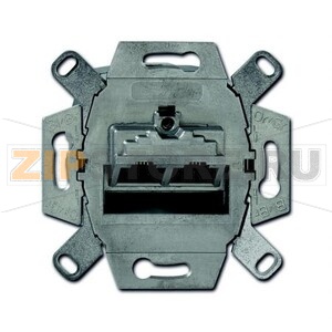 Механизм двухпостовой компьютерной/телефонной розетки UAE ABB 2CKA000230A0412 