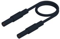 Провод тестовый 1 м, черный Hirschmann MLS SIL GG 100/1 BLACK