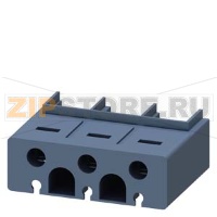 3-полюсная клеммная крышка для рамочных (винтовых) клемм 3-полюсных контакторов типоразмера S2 (3RT203), реле перегрузки 3RB3.3 и устройств плавного пуска 3RW303/3RW403 Siemens 3RT2936-4EA2