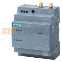 LOGO! CMR2040 COMMUNICATION MODULE FOR CONNECT. LOGO! 0BA8 TO LTE NET, 1 RJ45 PORT FOR IND.ETHERNET-CONECTION TO LOGO! 0BA8, 2XDI,2XDO, READ/WRITE-ACCESS TO LOGO! -VARIABLES, SMS SEND/RECEIVE, POSITION RECOGN. GPS, TIME SYN. /FORWAR- DING WITH REAL TIME C