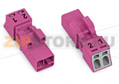Штекер; 2-пол.; 1,50 mm; розовые Wago 890-292 Protected against mismating and maintenance-freePush-in CAGE CLAMP® spring pressure connection technology allows solid conductors to be simply pushed into a unit.Low profile with 4.4 mm pole spacingComponents can be clearly printed on and color-coded to meet custom requirements.When assembled, the installation connectors comply with IP40 and are suitable for easily accessible areas....