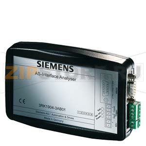 AS-Interface Анализатор V2 Диагностическое устройство с функц. возможностями согласно V2.1 расширенная версия с обработкой ASIsafe и ассистентом измерений Siemens 3RK1904-3AB01 
