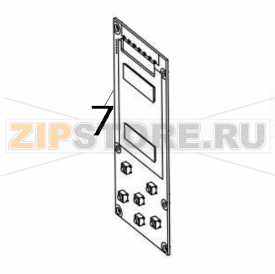 LCD Panel board assembly TSC MB240T LCD Panel board assembly TSC MB240TЗапчасть на деталировке под номером: 7