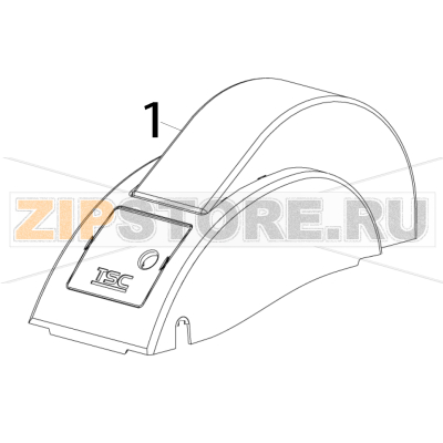 Top cover (аit for LCD module/ 6.5” OD) TSC TDP-225W Top cover (аit for LCD module/ 6.5” OD) TSC TDP-225WЗапчасть на деталировке под номером: 1