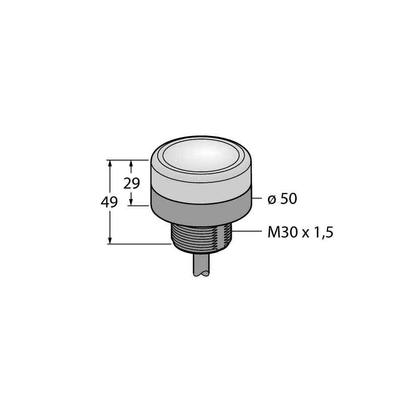 Маяк светодиодный Turck K50BCLYA120 