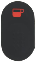 BUTTON 1 SHORT COFFEE