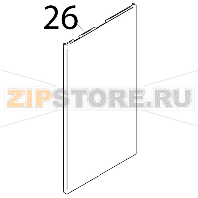 Pannello esterno destro Teikos TS983 Pannello esterno destro Teikos TS983Запчасть на деталировке под номером: 26