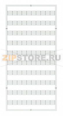 Маркировочная карта WTB; в картах; not stretchable; без печати; с креплением на защелке; белые Wago 799-501 