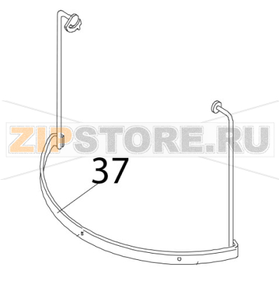 Strap for rem. safety guard Bear Varimixer AR80 VL-1S Strap for rem. safety guard Bear Varimixer AR80 VL-1SЗапчасть на деталировке под номером: 37