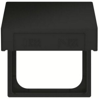 Кольцо промежуточное с откидной крышкой для накладок 55x55 мм, IP44, чёрный бархат ABB 2CKA001719A0223