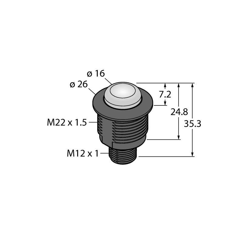Маяк светодиодный Turck S22L2SRGB7Q 