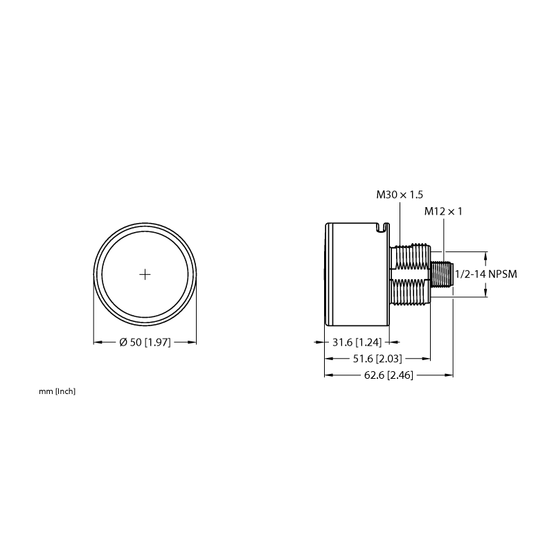 Кнопка емкостная со звуковым сигналом Turck K50PTCKAQ 