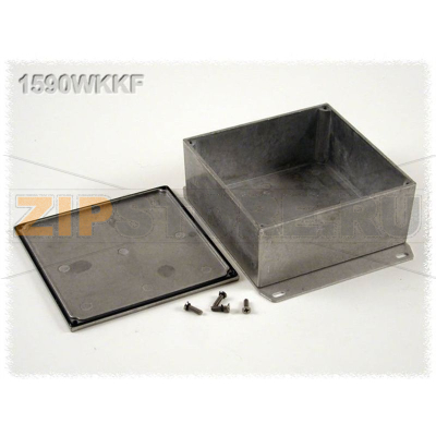 Корпус алюминиевый 125x125x57 мм, серый, 1 шт Hammond 1590WKKF 