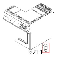 Ass. piedino 2", H.135, flang. 78x78x2 Vortmax SSOC E74