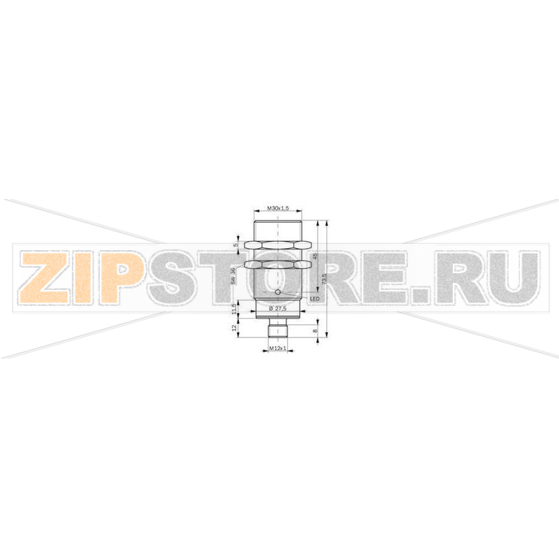 Датчик индуктивный 10-30 В/DC, M30 Contrinex DW-AS-503-M30-002 